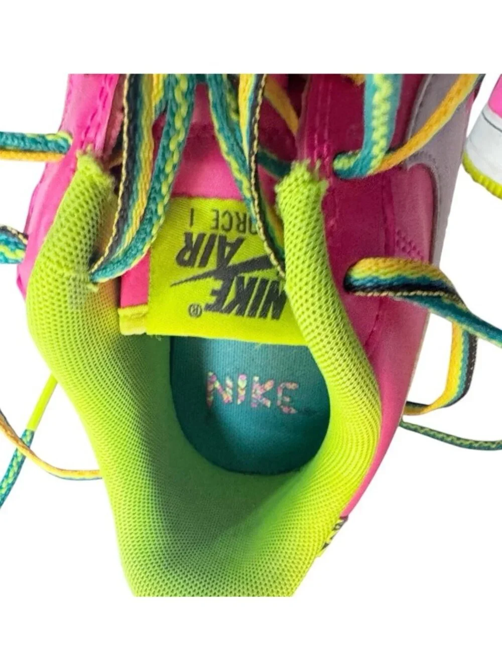 Nike Air Force 1 GS Pink Volt Sneakers Kids Size 7  Youth CW5761-600